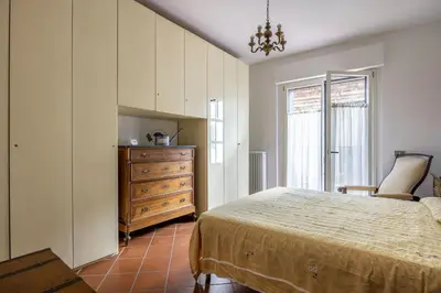 Letto o letti in una camera di Il Ferrone Apartment With Garden - Greve In Chianti