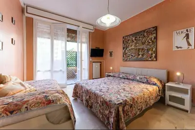Letto o letti in una camera di Casa Bassotti