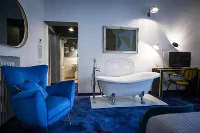 Area soggiorno di AdAstra Suites