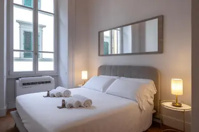 Letto o letti in una camera di The White House - Home of the Frescoes