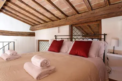 Letto o letti in una camera di Serragli 16
