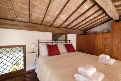 Letto o letti in una camera di Serragli 16