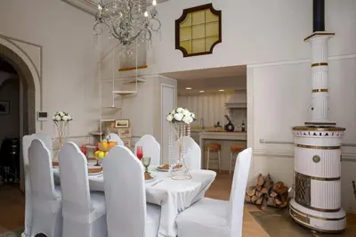 Area soggiorno di Villa Ridente - Elegance and views of Florence