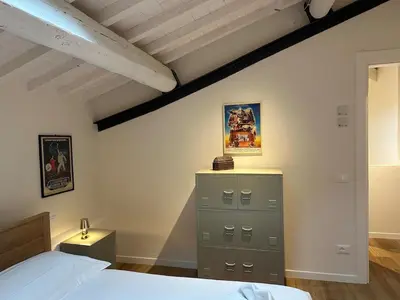 Letto o letti in una camera di La Piccionaia Firenze
