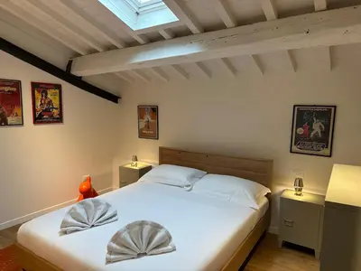 Letto o letti in una camera di La Piccionaia Firenze