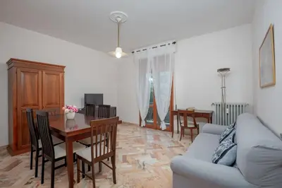 Area soggiorno di Bright home with large terrace, near Florence