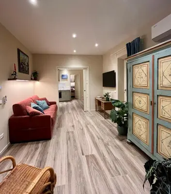 TV o dispositivi per l'intrattenimento presso La Porta Fiorentina - Luxury Apartment - Centro storico - 20 minuti da Firenze