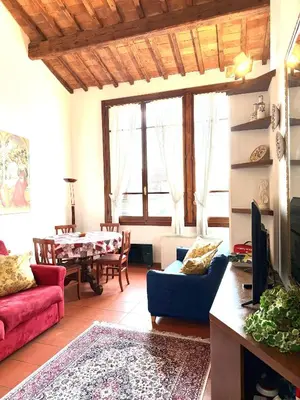 Area soggiorno di Charming & relaxing apt in Florence