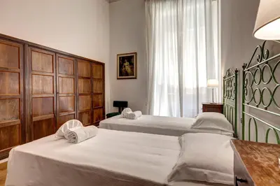 Letto o letti in una camera di ZARINA green