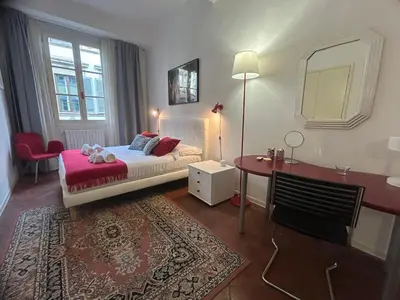 Letto o letti in una camera di Alfani 75 - Il cuore di Firenze