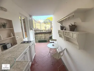 Balcone o terrazza di Charming Terrace Apartment By Florence Sweet Homes
