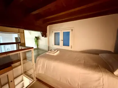 Letto o letti in una camera di Buena Onda Florence