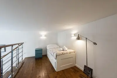 Letto o letti in una camera di Casa Serena