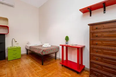 Letto o letti in una camera di Firenze Loft