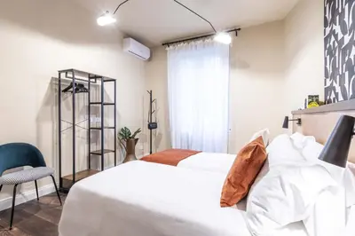 Letto o letti in una camera di La tartaruga con la vela