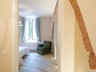 Area soggiorno di Apartment Gemütliche Ferienwohnung Le Volte by Interhome