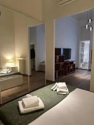 Letto o letti in una camera di De' Bardi 27 - Ponte Vecchio & Uffizi