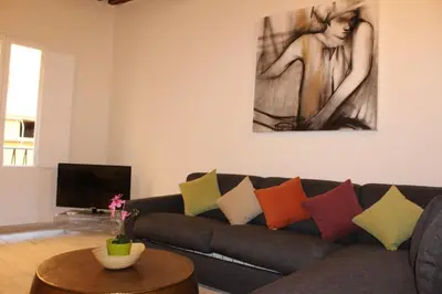 Area soggiorno di Art Apartment Moro