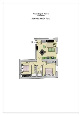 Planimetria di Santa Maria Novella Elite Suite