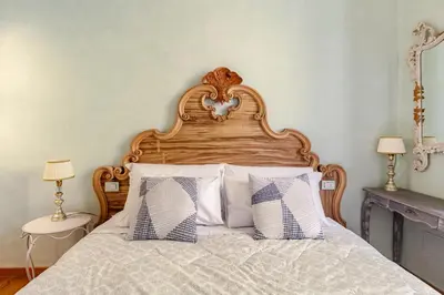 Letto o letti in una camera di Art Apartment Oltrarno