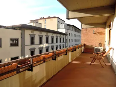 Balcone o terrazza di spacious and very bright apartment with view