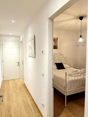 Letto o letti in una camera di Close to the historic center with free parking