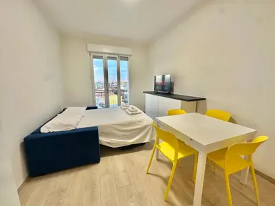 Letto o letti in una camera di Comfortamble house a pochi passi dalla tramvia