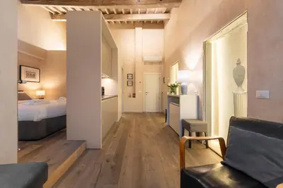 Letto o letti in una camera di San Lorenzo Terrace