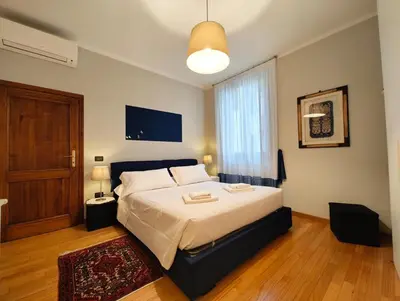 Letto o letti in una camera di Artists' House