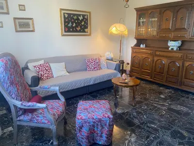 Area soggiorno di Appartamento Da I' Nini nel Chianti