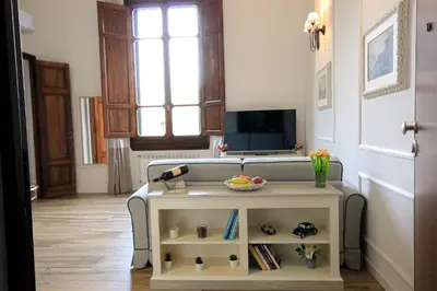 TV o dispositivi per l'intrattenimento presso Prestige Milton Apartment Florence