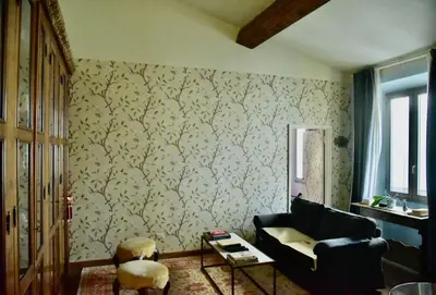 Area soggiorno di Lovely Apartment on the Arno river in Oltrarno
