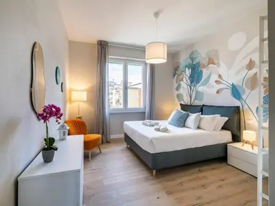 Letto o letti in una camera di Lux Colors and Relax apartment in FLorence