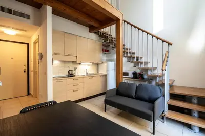 Cucina o angolo cottura di Elegant Loft a due passi dal Centro by Hôtea