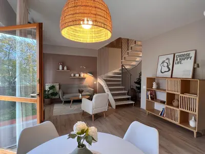 Area soggiorno di Chianti's Secret Nest - Cozy home with sunset view