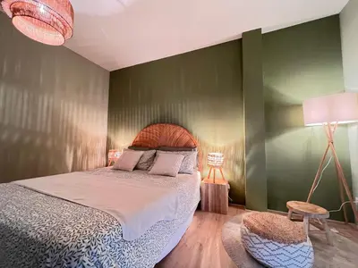 Letto o letti in una camera di Chianti's Secret Nest - Cozy home with sunset view