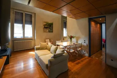 Area soggiorno di Modern Design Apartment in Historic Florence