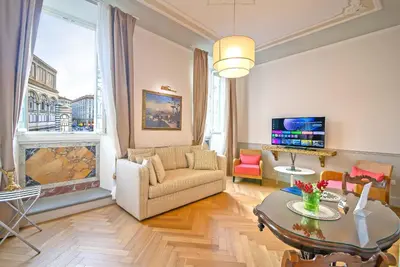 Area soggiorno di Duomo Window by Brunelleschi Hospitality