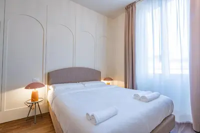 Letto o letti in una camera di Lumi Stays