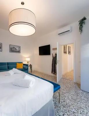 Letto o letti in una camera di Panicale, brand new designed apt in a top location