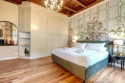 Letto o letti in una camera di Contessina de Bardi Suite, Ponte Vecchio