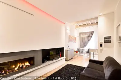 Area soggiorno di San Zanobi Apartments by Mamo Florence