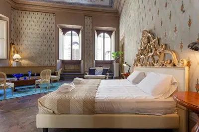 Letto o letti in una camera di Luxury penthouse of Ferdinando first of Austria