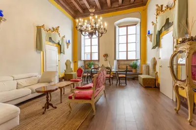 Area soggiorno di Luxury penthouse of Ferdinando first of Austria