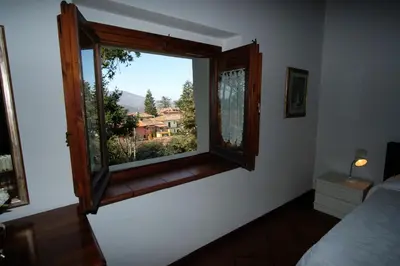 Letto o letti in una camera di apartment monte, relax in the hills of Florence