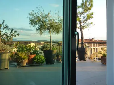 Balcone o terrazza di lux topfloor apt private patio great city view