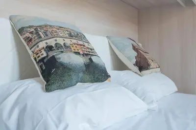 Letto o letti in una camera di St Jacobs lifestyle