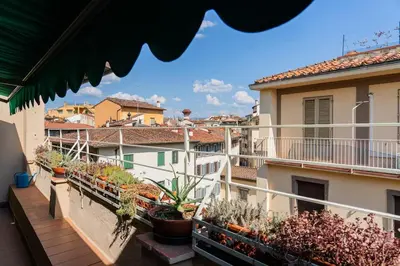 Balcone o terrazza di Cute & small 1-BR apt with beautiful terrace