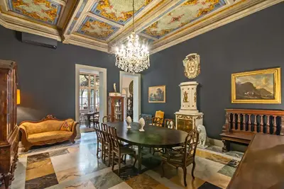 Area soggiorno di Casa Albizi Always Florence Collection