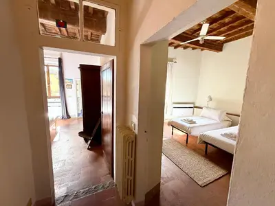 Letto o letti in una camera di Lovely apartment in the heart of Florence